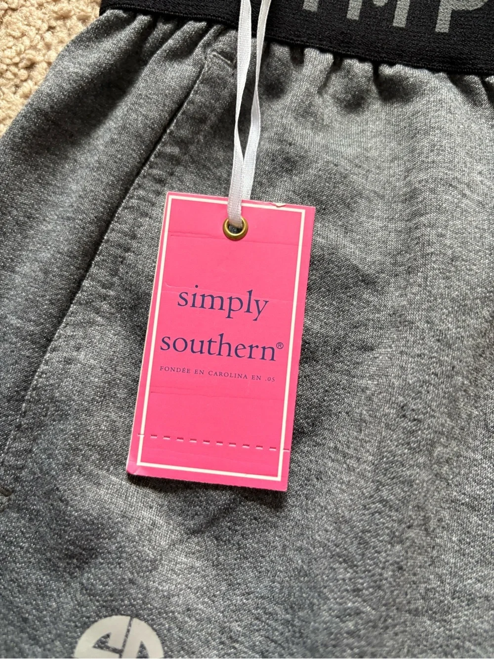 Simply Southern Heather Gray Athletic Shorts •Size XL
